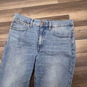 Madewell Slim High Rise Wide Leg Crop Stretch Light Wash Relaxed SZ 29